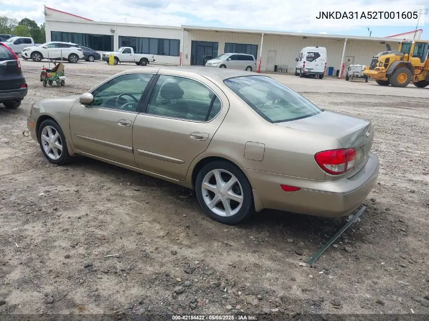 2002 Infiniti I35 Luxury VIN: JNKDA31A52T001605 Lot: 42154422