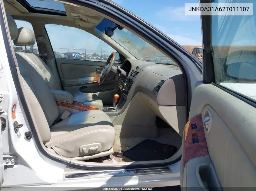 2002 Infiniti I35 Luxury VIN: JNKDA31A62T011107 Lot: 42228701
