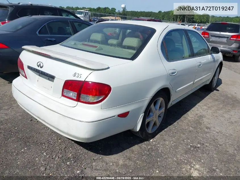 2002 Infiniti I35 Luxury VIN: JNKDA31A72T019247 Lot: 42298446