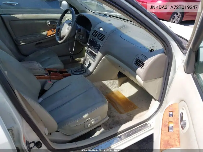 2002 Infiniti I35 Luxury VIN: JNKDA31A72T019247 Lot: 42298446