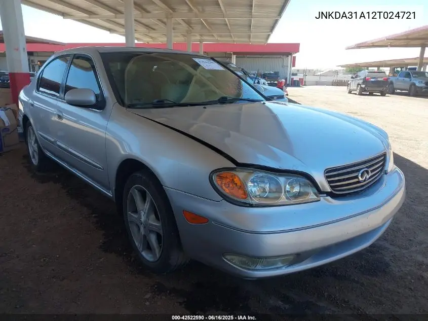 2002 Infiniti I35 Luxury VIN: JNKDA31A12T024721 Lot: 42522590
