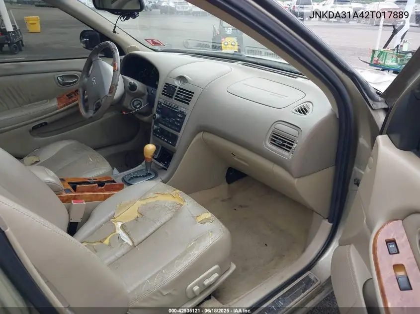 2002 Infiniti I35 Luxury VIN: JNKDA31A42T017889 Lot: 42535121