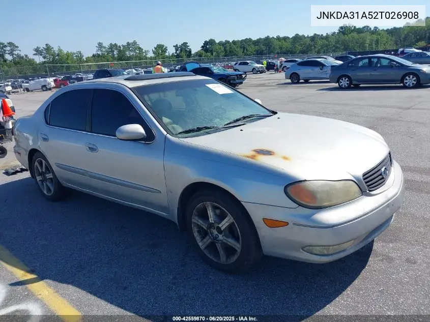 2002 Infiniti I35 Luxury VIN: JNKDA31A52T026908 Lot: 42559870