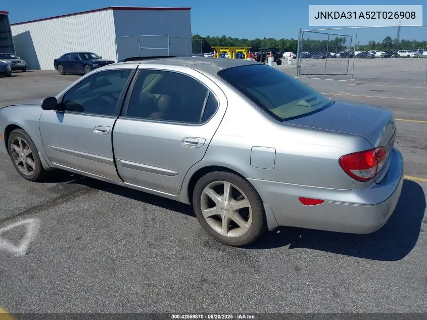 2002 Infiniti I35 Luxury VIN: JNKDA31A52T026908 Lot: 42559870