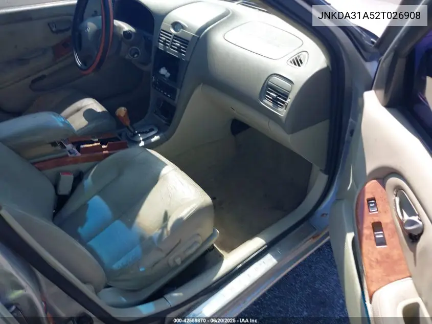 2002 Infiniti I35 Luxury VIN: JNKDA31A52T026908 Lot: 42559870