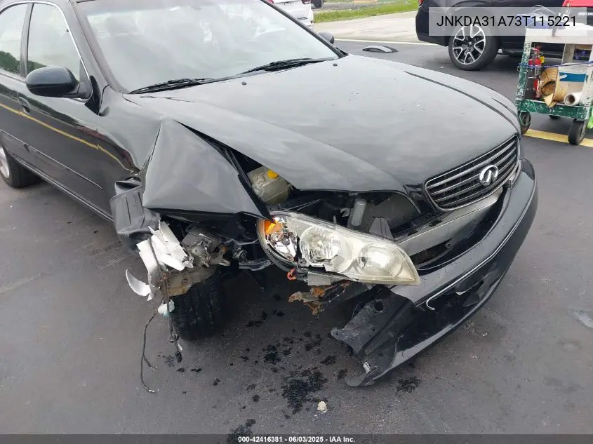 2003 Infiniti I35 Luxury VIN: JNKDA31A73T115221 Lot: 42416381