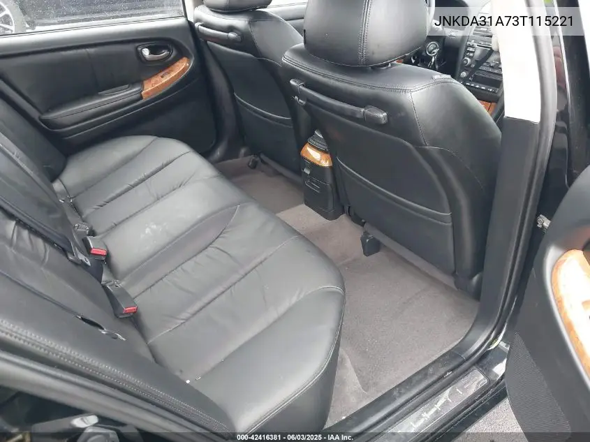 2003 Infiniti I35 Luxury VIN: JNKDA31A73T115221 Lot: 42416381