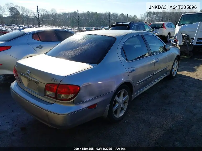 2004 Infiniti I35 Luxury VIN: JNKDA31A64T205896 Lot: 41804255
