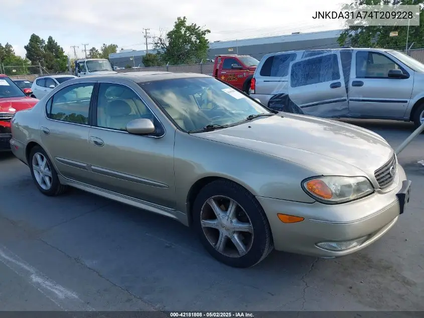 2004 Infiniti I35 Luxury VIN: JNKDA31A74T209228 Lot: 42181808