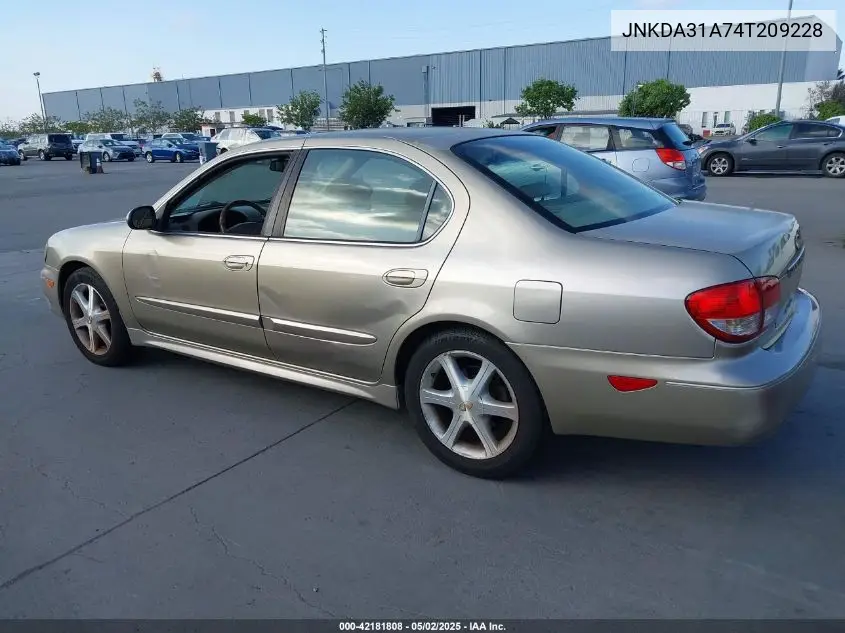 2004 Infiniti I35 Luxury VIN: JNKDA31A74T209228 Lot: 42181808