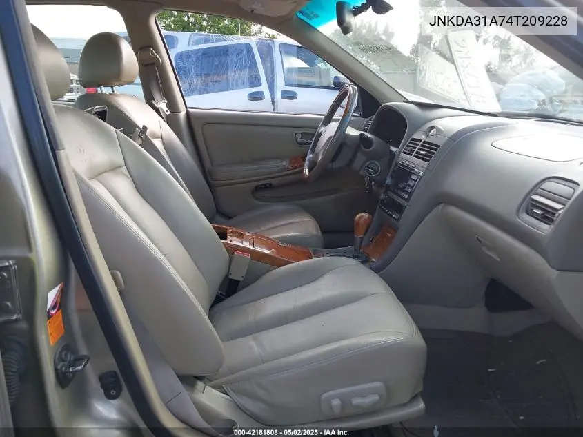2004 Infiniti I35 Luxury VIN: JNKDA31A74T209228 Lot: 42181808