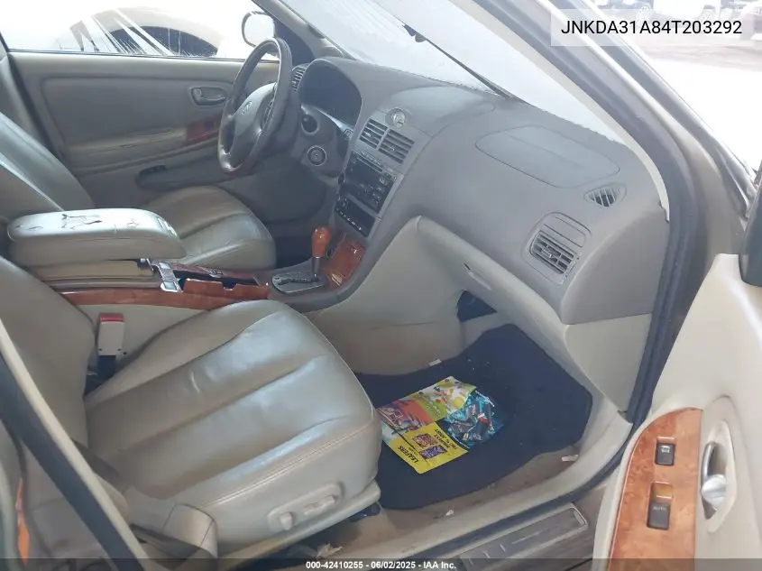 2004 Infiniti I35 Luxury VIN: JNKDA31A84T203292 Lot: 42410255