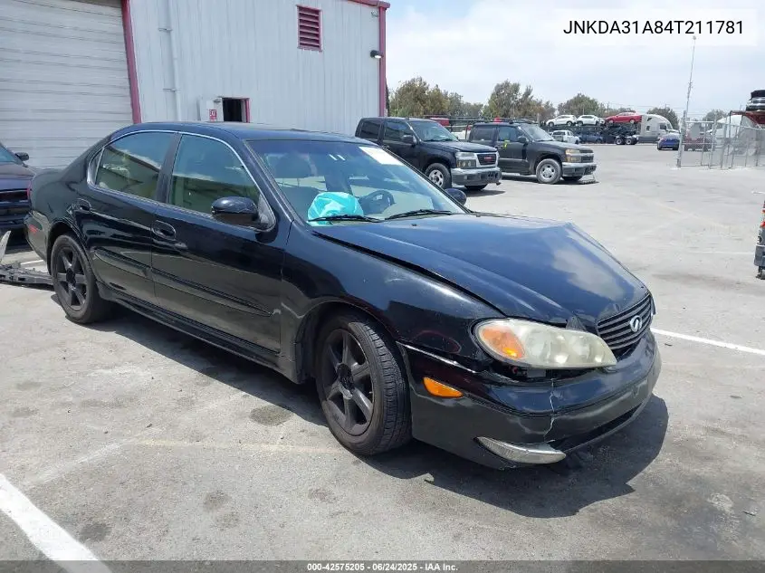 2004 Infiniti I35 Luxury VIN: JNKDA31A84T211781 Lot: 42575205