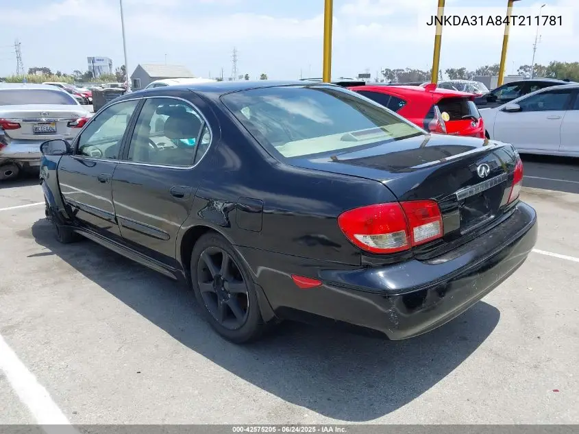 2004 Infiniti I35 Luxury VIN: JNKDA31A84T211781 Lot: 42575205