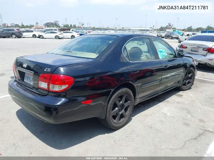 2004 Infiniti I35 Luxury VIN: JNKDA31A84T211781 Lot: 42575205