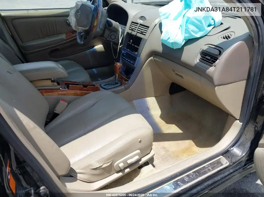 2004 Infiniti I35 Luxury VIN: JNKDA31A84T211781 Lot: 42575205