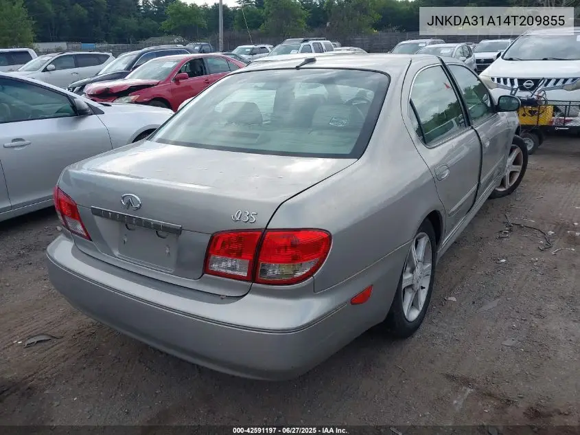 2004 Infiniti I35 Luxury VIN: JNKDA31A14T209855 Lot: 42591197