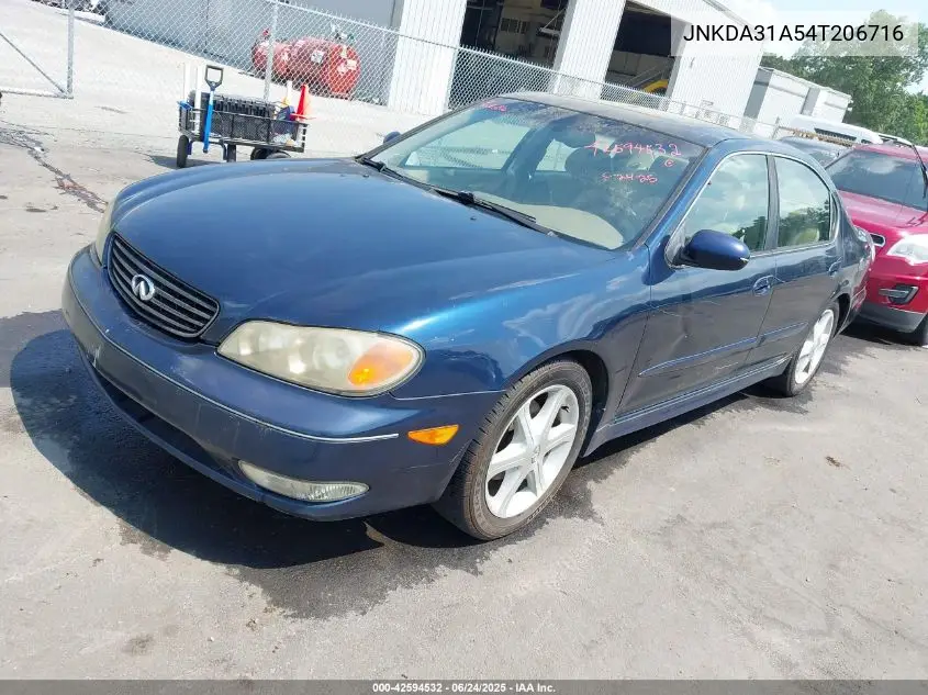 2004 Infiniti I35 Luxury VIN: JNKDA31A54T206716 Lot: 42594532