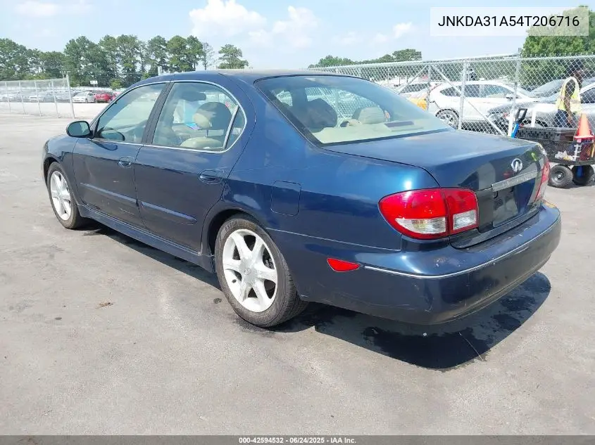2004 Infiniti I35 Luxury VIN: JNKDA31A54T206716 Lot: 42594532