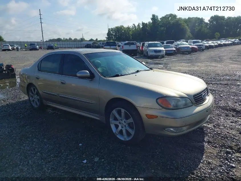 2004 Infiniti I35 Luxury VIN: JNKDA31A74T212730 Lot: 42622026