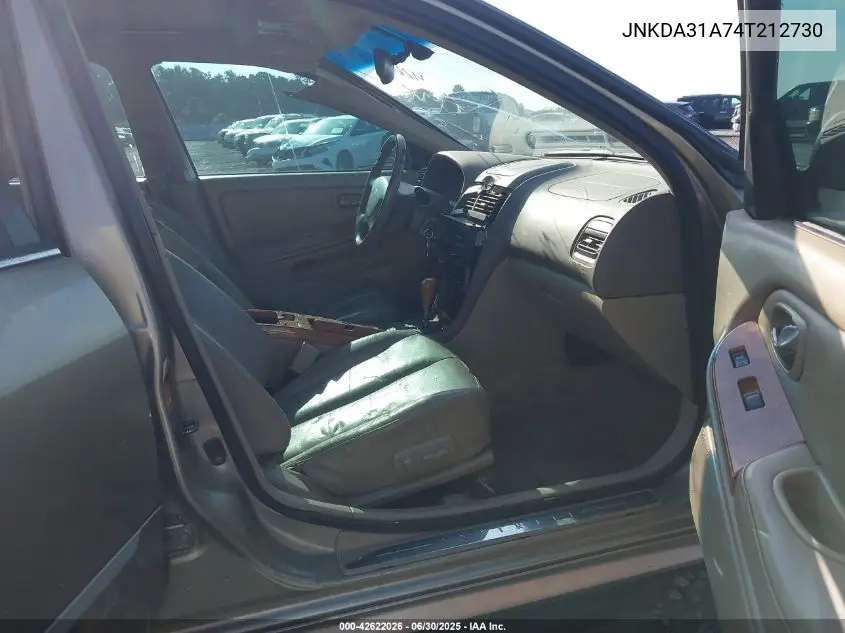2004 Infiniti I35 Luxury VIN: JNKDA31A74T212730 Lot: 42622026