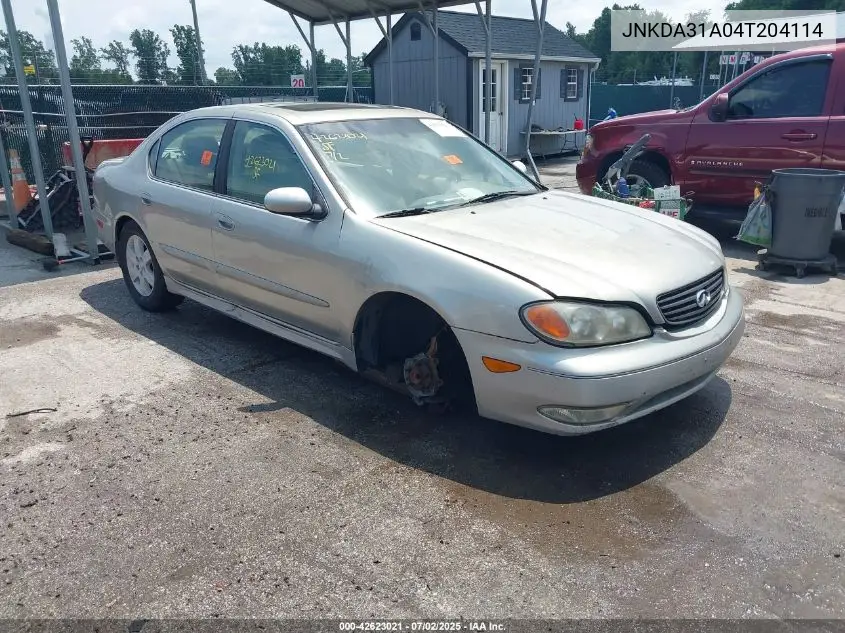 2004 Infiniti I35 Luxury VIN: JNKDA31A04T204114 Lot: 42623021