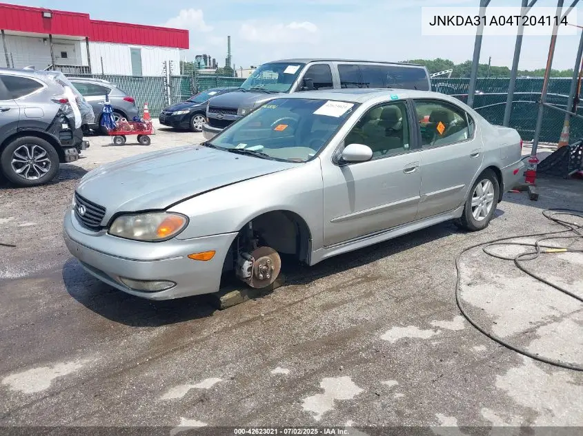 2004 Infiniti I35 Luxury VIN: JNKDA31A04T204114 Lot: 42623021