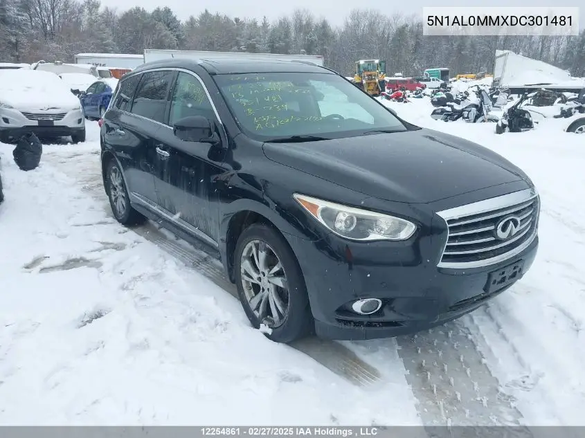 2013 Infiniti Jx35 VIN: 5N1AL0MMXDC301481 Lot: 12254861