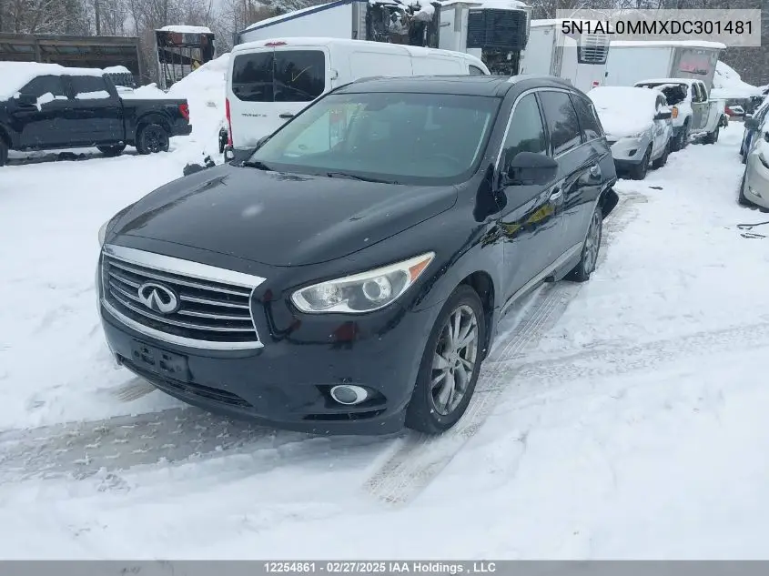 2013 Infiniti Jx35 VIN: 5N1AL0MMXDC301481 Lot: 12254861