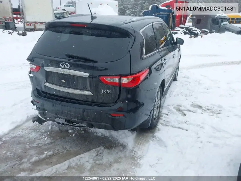 2013 Infiniti Jx35 VIN: 5N1AL0MMXDC301481 Lot: 12254861
