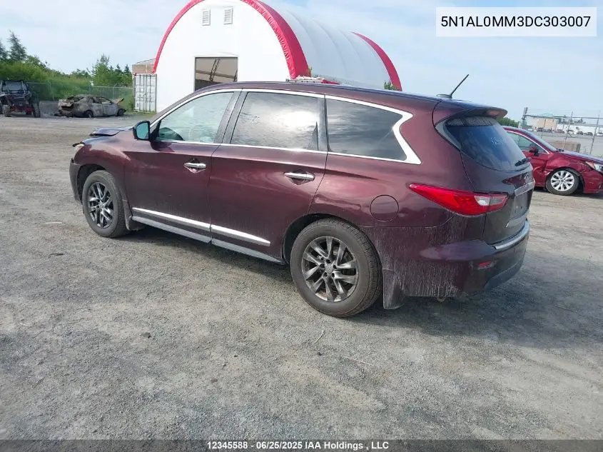 2013 Infiniti Jx35 VIN: 5N1AL0MM3DC303007 Lot: 12345588