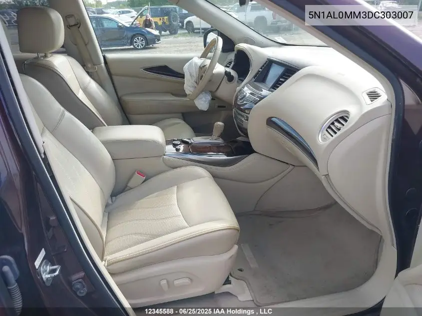 2013 Infiniti Jx35 VIN: 5N1AL0MM3DC303007 Lot: 12345588
