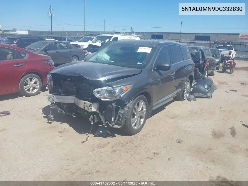 2013 Infiniti Jx35 VIN: 5N1AL0MN9DC332830 Lot: 41752332