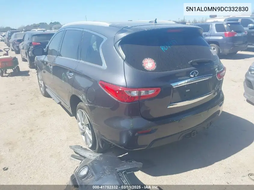 2013 Infiniti Jx35 VIN: 5N1AL0MN9DC332830 Lot: 41752332