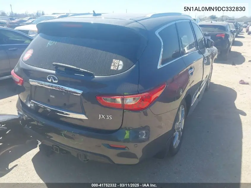 2013 Infiniti Jx35 VIN: 5N1AL0MN9DC332830 Lot: 41752332