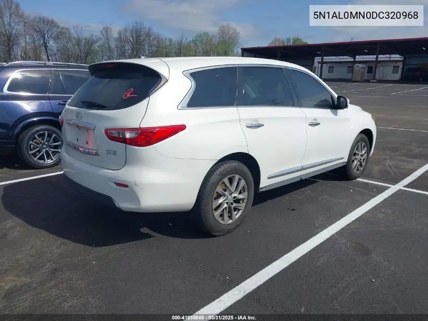 2013 Infiniti Jx35 VIN: 5N1AL0MN0DC320968 Lot: 41855848