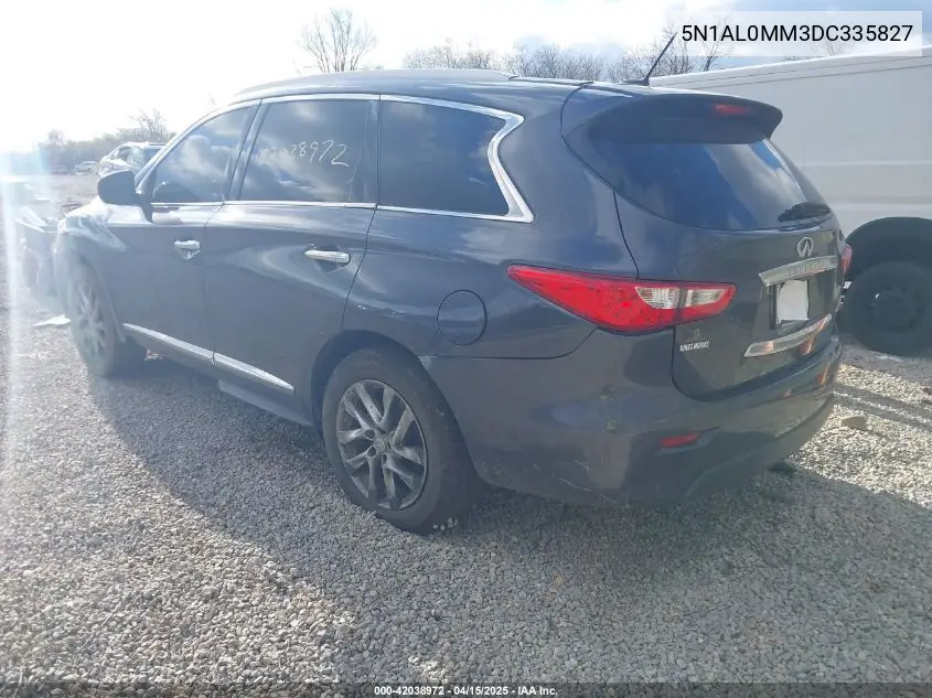 2013 Infiniti Jx35 VIN: 5N1AL0MM3DC335827 Lot: 42038972