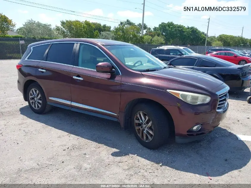 2013 Infiniti Jx35 VIN: 5N1AL0MM6DC332579 Lot: 42138584