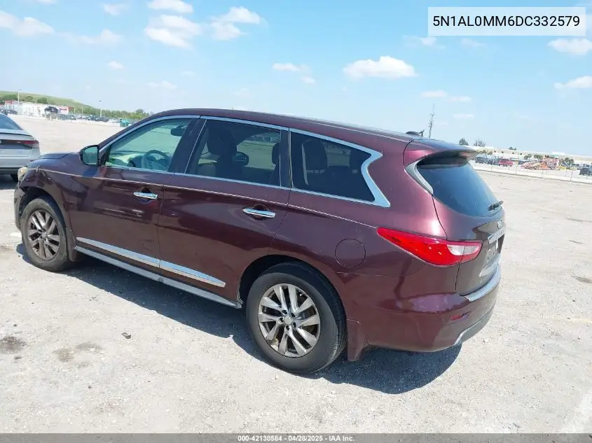 2013 Infiniti Jx35 VIN: 5N1AL0MM6DC332579 Lot: 42138584