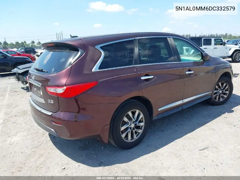 2013 Infiniti Jx35 VIN: 5N1AL0MM6DC332579 Lot: 42138584