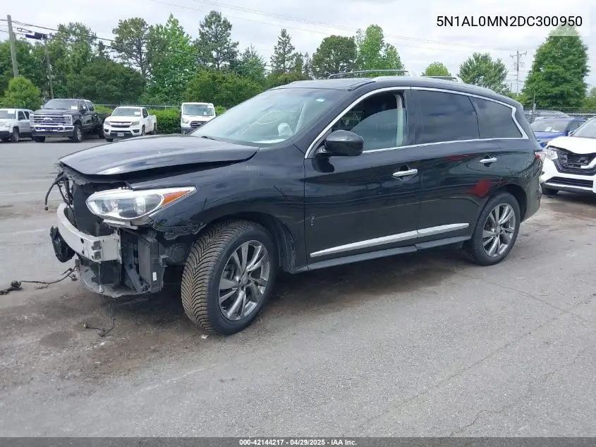 2013 Infiniti Jx35 VIN: 5N1AL0MN2DC300950 Lot: 42144217