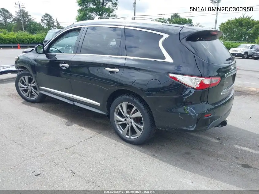 2013 Infiniti Jx35 VIN: 5N1AL0MN2DC300950 Lot: 42144217