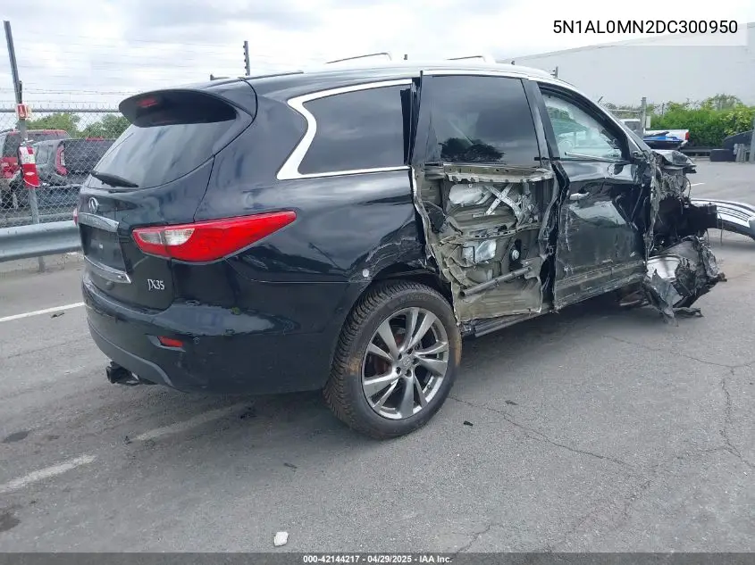2013 Infiniti Jx35 VIN: 5N1AL0MN2DC300950 Lot: 42144217