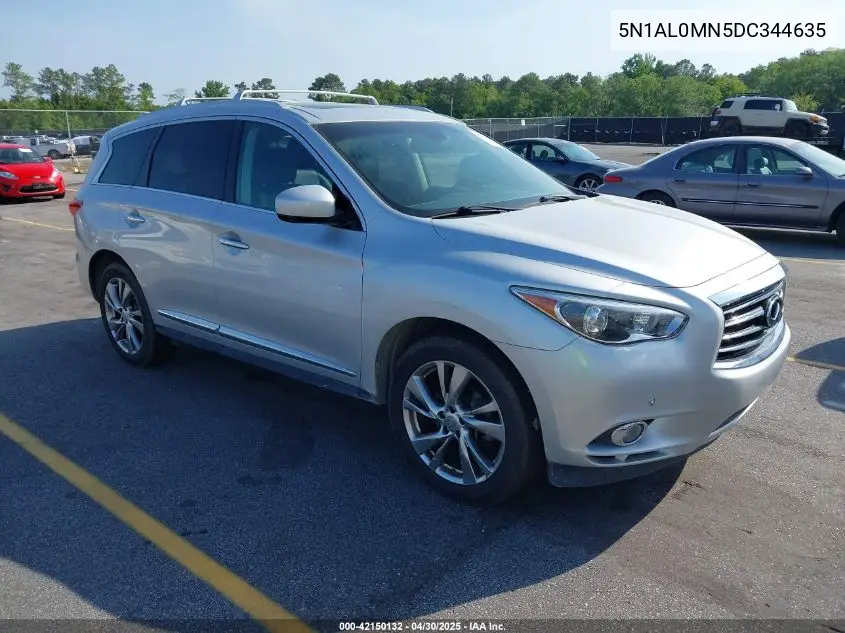 2013 Infiniti Jx35 VIN: 5N1AL0MN5DC344635 Lot: 42150132