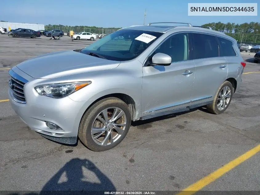 2013 Infiniti Jx35 VIN: 5N1AL0MN5DC344635 Lot: 42150132