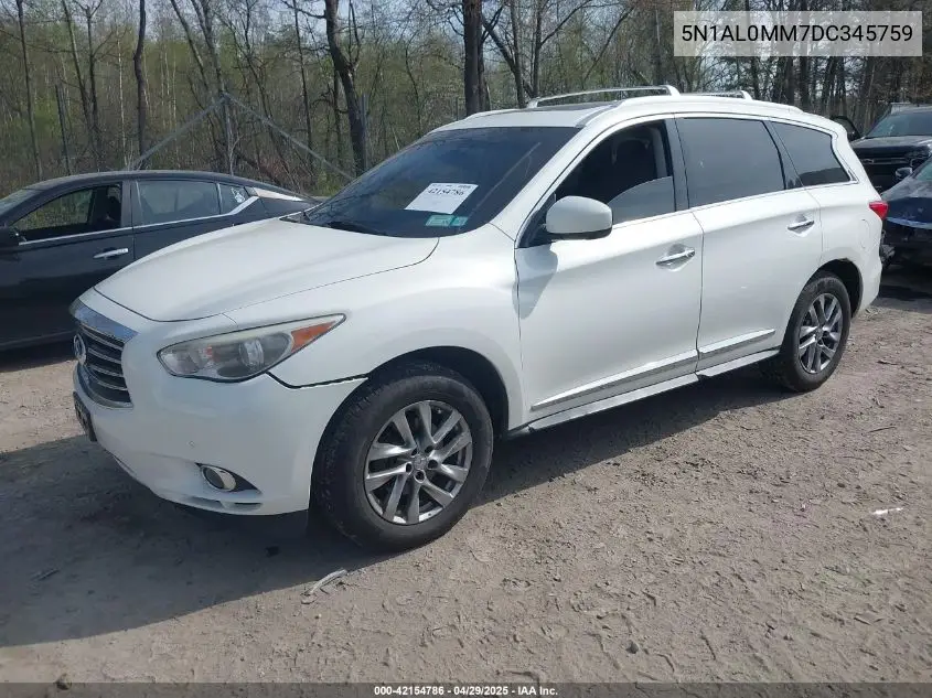 2013 Infiniti Jx35 VIN: 5N1AL0MM7DC345759 Lot: 42154786