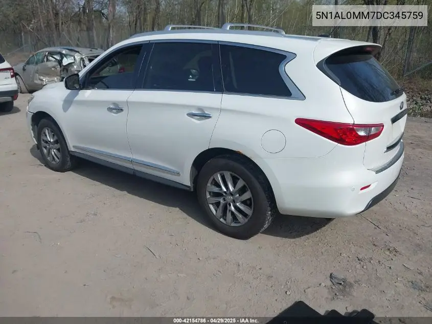 2013 Infiniti Jx35 VIN: 5N1AL0MM7DC345759 Lot: 42154786