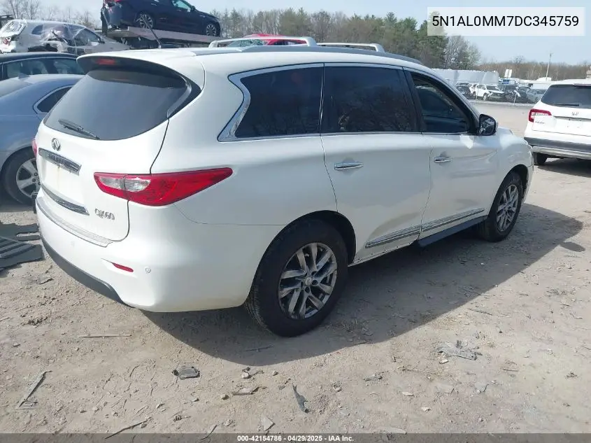 2013 Infiniti Jx35 VIN: 5N1AL0MM7DC345759 Lot: 42154786