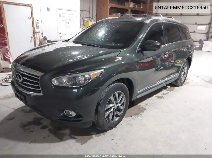 2013 Infiniti Jx35 VIN: 5N1AL0MM6DC316950 Lot: 42156840