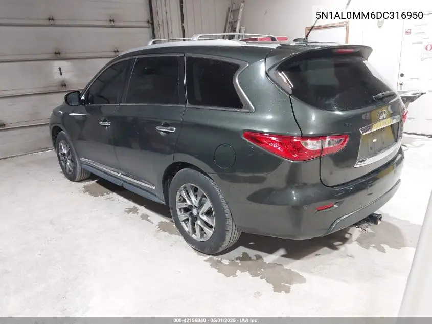 2013 Infiniti Jx35 VIN: 5N1AL0MM6DC316950 Lot: 42156840